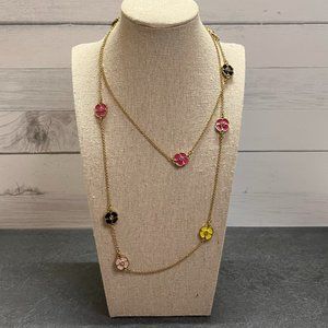 LONG Kate Spade Flower Necklace - SIGNED